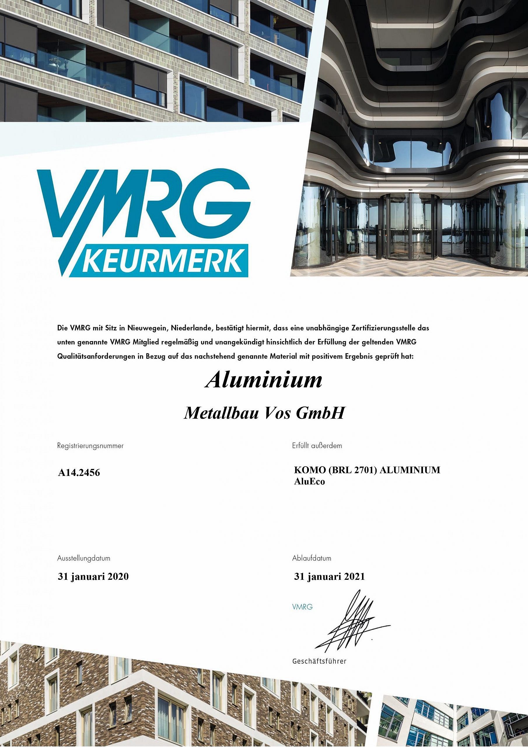 VMRG Aluminium